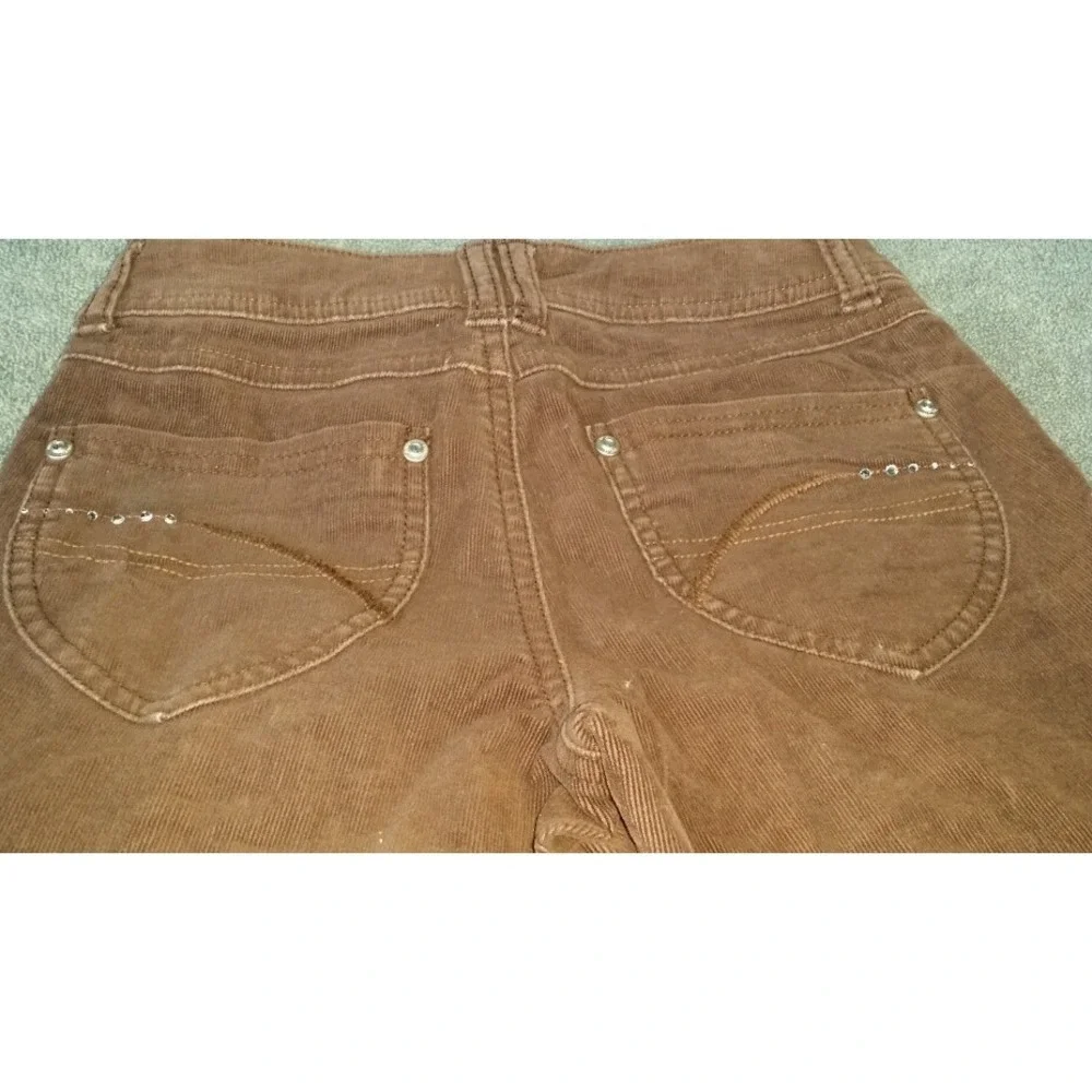 Justice Girls Cordoroy Brown Pants size 8R 8 Regular